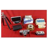 Olympus Camera, Digital Alarm Clock,