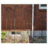 4 Metal Flower Basket Hooks & metal