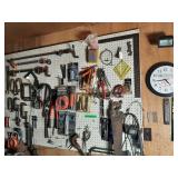 Contents On Wall, Square, Drill Saws, C-Clamps