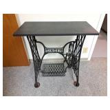 Converted singer table. 28 3/4" l x 14" w x 28