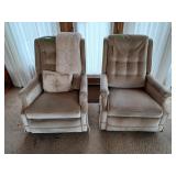 Pair of Matching Rocker Recliners