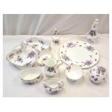 Victorian Violets by hammerslay dinner plate,