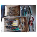 Handyman Lot; Pipe Wrench, Screwdrivers, Pliers,