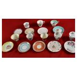 Tea cups with matching saucers