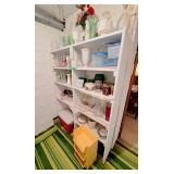 Collection of vases, mugs, cooler, storage,