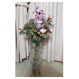 Crystal flower pot, 16 inches tall