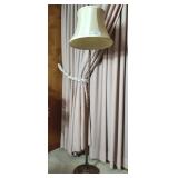 Vintage Brass Floor Lamp. 58" high