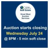 Auction starts closing Wednesday July 24 @ 8PM -