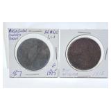 1813 One Silver Coin & 1815 Token