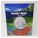 Canada $1 Coin Book with 5 $1 Coins: 1963-1966