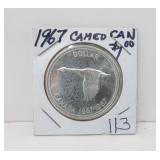 1967 Uncirculated Cameo Canada Silver Dollar