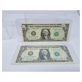 2, 1981 USA UNC $1 Bills