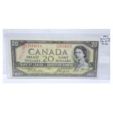 Devils Face 1954 Canada $20 Bill