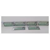 Group of Six Choice Uncirculated Canada 1967 One