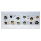 1991 & 1992 Canada Uncirculated Coin Sets