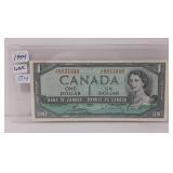 1954 Uncirculated Canadian One Dollar Bill
