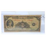1935 Banque Du Canada $2 Bill