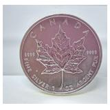 1 oz Silver Canada .999 2012 $5 coin
