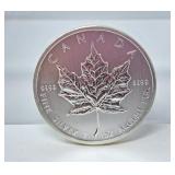 1 oz Silver Canada .999 2012 $5 coin