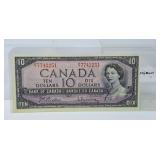 1954 Canada $10 Bill. UNC