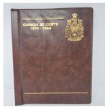 16 Canada 25 Cent Coins. 1911-1959