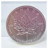 1 oz Silver Canada .999 2012 $5 coin