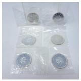 1963 & 1964 Canada $1 Coins. UNC