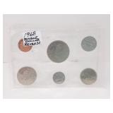 1968 Canadian Mint Set with Doubling on the