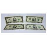 4, 1976-2003 US $2 Bills