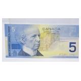 2002 Canada $5 Bill