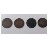 1895, 1896 (Very Fine), 1897 and 1898 (Very Fine)