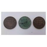 1900 H, 1901 Very Detailed and 1902 Very Fine