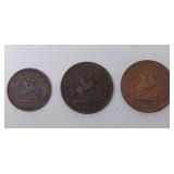1857 Bank of Upper Canada Very Fine Half Penny,