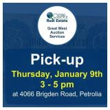 Pickup Thursday, January 9 2025, at 3-5 pm