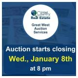 Auction begins to close Wednesday, January 8