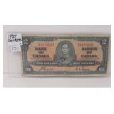1937 Canada Two Dollar Bill