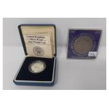 1986 Silver Proof British Pound in Original Box