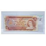 Replacement Note 1974 Canada $2 Bill. UNC
