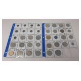 9 Indian Head Pennies and a Variety of Tokens