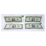 4 United States 1976 $2 Bills