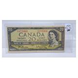 1954 Canada $20 Bill
