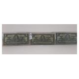 Group of Three 1937 Canada One Dollar Bills
