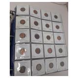Binder of International Coins from the Countries,