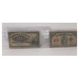 1900 and 1923 Canadian 25 Cent Bills