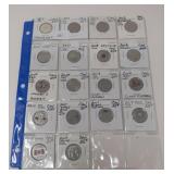 Page of 18 Uncirculated Canadian Quarters