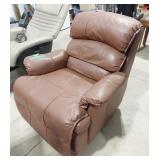 Brown leather like recliner