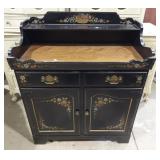 Vintage Ethan Allen Decorative Black dry sink /