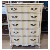 Vintage highboy 5 drawer dresser