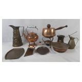 Brass and copper decor