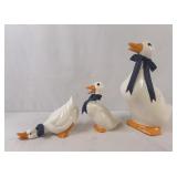 Trio of Ceramic ducks